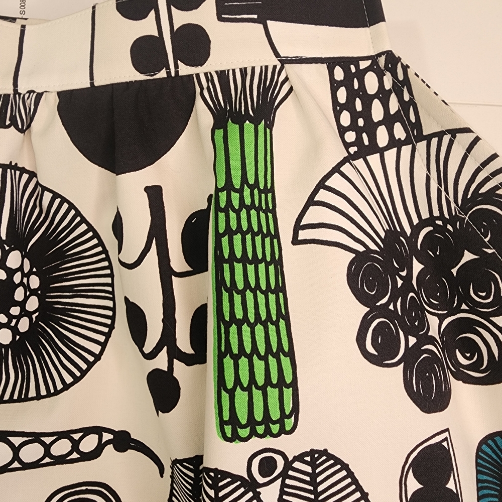 Comme des Garcons Junya Watanabe Marimeko XS Black/White Floral Print Skirt NWT - Picture 6 of 14
